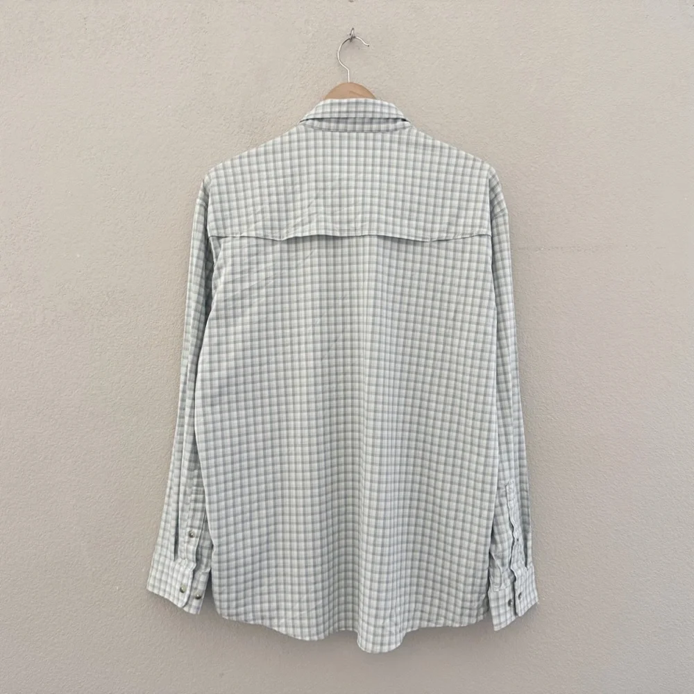 Poncho Original Shirt Mens Large Plaid Outdoor Fishing Utility Casual Technical - Picture 5 of 13